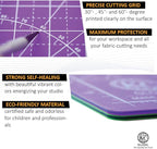 KC GLOBAL A1 (38"x26") Professional Grade Self-Healing Cutting Mat (Purple) - Odor-Free, Reversible, Eco-Friendly, Durable Bright Surface. Premium Desk Mat for Crafters, Quilters, and Hobbyist