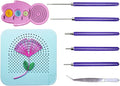 8 Pieces,Quilling Kits,Paper Quilling Tools,Quilling Knitting Board,Quilling Needles,Quilling Curling Coach,Paper Craft DIY Tools,Assorted Sizes Rolling Curling Quilling Needle Pen,XIWUMOER (Blue)
