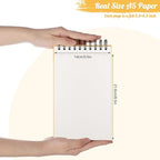 A5 Sketchbook, 2 Pack Mixed Media Sketchbook 120 Sheets Total, 98lb/160g/m² Heavy Weight Spiral Artist Sketchbook for Sketching, Crayons, Acrylics, Crafts, Ideal Gift