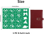 JAJADO Snowman Face Small Christmas Stencil Silk Screen Transfers Xmas Joy Screen Print Stencil Holiday Self Adhesive Silk Screen Stencils for Crafts on Wood, Fabric, Glass, Mug, DIY Christmas Decor