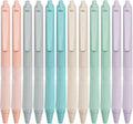 Linbsunne Ballpoint Pens Medium Point 1mm Black Pen with Super Soft Grip Ball Point Pen for Men Women Retractable Pens (12-pack)