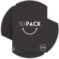 Golden State Art, 12x16 Uncut Photo Mat Matboard - Black Uncut Mats for DIY Projects, Presentation Boards, Art Crafts, Prints (50 Pack)