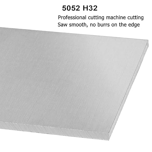2 Pack 5052 H32 Aluminum Sheet Metal 8” x 4”x 1/8”(0.12") Flat Plain Thin Aluminum Plate Covered with Protective Film, Rectangle Metal Plate for Crafting lndustry, 3mm
