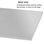 2 Pack 5052 H32 Aluminum Sheet Metal 8” x 4”x 1/16”(0.06") Flat Plain Thin Aluminum Plate Covered with Protective Film, Rectangle Aluminum Metal Plate for Crafting lndustry, 1.5mm