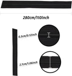 Zippers by The Yard for Sewing, DOITEM 2.8 mm Zippers 22.4 m Nylon Endless Zip Set with Slider and Zip for Sewing and Crafts – 6 Colors