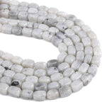 Natural Spectrolite Cuboid Stone Loose Semi Gemstone Beads for Jewelry Making 8mmx12mm 38cm/Strand