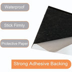 Rubber Adhesive Pads, 8 Pcs Closed Cell Foam Sheet Neoprene High Density Foam Anti Vibration Pads for Furniture Cars Speakers Black (4" x 4" x 1/8", 8 Pcs)
