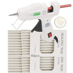 40Pcs Pearl White Wax Seal Sticks with 0.28'' Glue Gun, Great for Wedding, Envelopes, Gift Wrapping