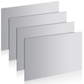 12" x 9" 18 Gauge Steel Sheets Metal Cold Rolled Steel Plate, 4 Pcs Weldable Metal Sheet for DIY Craft Projects, Industrial, Professional