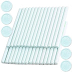 Pale Blue Wax Seal Sticks, 30pcs Sealing Wax Sticks, HOSEALING Glue Gun Sticks for Wax Seal Stamp, Premium for Wedding Invitations, Letter, Envelope (Mini Size)