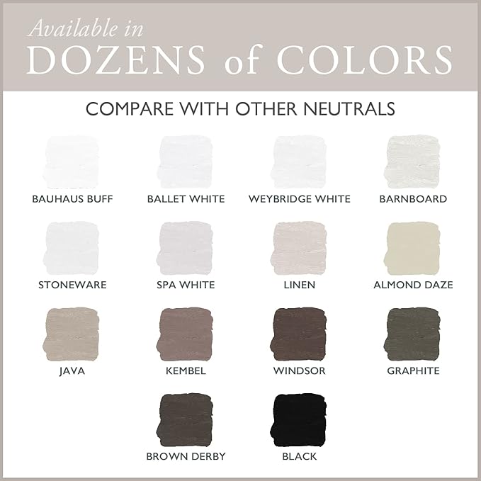 AMY HOWARD AT HOME Chalk-Based One Step Paint for Furniture, Cabinetry, Decor, Finish, and More | No Stripping, Sanding, or Priming | Dark Base | 16 Ounce | Windsor