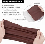 VINYL FROG Heat Transfer Vinyl Roll HTV Vinyl - 12" x5ft Brown Iron on Vinyl for T-Shirts, Heat Press Vinyl for DIY Craft Designs (Brown)