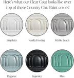 Clear Coat Quart (32oz) - Eco-Friendly Clear Satin Sheen Top Coat for Chalk Style Wood Furniture Paint, Non-Yellowing Waterproof Finish, Easy Application