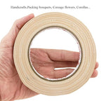 HAHIYO Light Brown 0.5Inch Wide Floral Tape, Waterproof Florist Tape Flower Wrap Adhesive Waterproof Decorative Tape for Bouquet Stem Wrapping Flower Arranging Floral Craft, 2Rolls 200Feet/66Yard