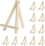 Kinlink 9 Inch Tall Wood Easels for Display Set of 12, Display Easel Tabletop, Painting Easel Stand for Artist Students