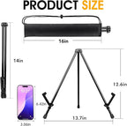 AROIC 12 Pack 14'' Tabletop Easels, Black Steel Table Top Easels for Display, Adjustable Portable Table Top Easel for Paintings, Signs, Posters,Frame Pictures(with 12 Bags)