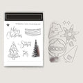 2025-2026 Stamps and Dies for Card Making, Stamps and Dies Set 2025 for Christmas and Halloween, Die Cut DIY Various Festivals Album Scrapbooking Birthdays Greeting Card (M4296)