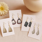 Polymer Clay Cutters - 12 Shapes Leather Twisting Jewelry Earrings Cutter, Polymer Clay Cutters for Jewelry, Earring Making Kit with Storage Box