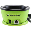 Surebonder 803 Electric Hot Glue Skillet, Adjustable Temperature 225-400°F, 5.25-Inch Diameter, 1-Inch Depth, Dip Crafts Directly Into Pot of Hot Glue, Green and Black