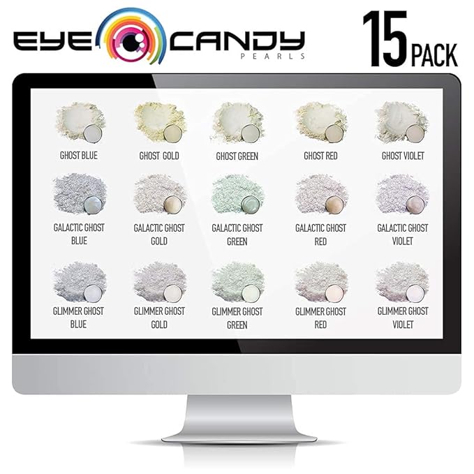 Eye Candy Premium Mica Powder Pigment “Ghost Blue” (25g) Multipurpose DIY Arts and Crafts Additive | Woodworking, Natural Bath Bombs, Resin, Paint, Epoxy, Soap, Nail Polish, Lip Balm (Ghost Blue, 25G)