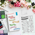 29 Pcs Journal Stamps for Crafting Card Making Supplies Set Include 3 Acrylic Clear Stamp Blocks, 6 Clear Silicone Stamps Seals, 20 Craft Ink Pads Calendar Planner Stamp for DIY