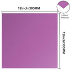 Anodized Aluminum Sheet Metal 12 x 12 x 1/32 Inch Purple Metal Plates for Laser Engraving, 0.8MM Thin Decorative Sheets for Crafting, House Decoration
