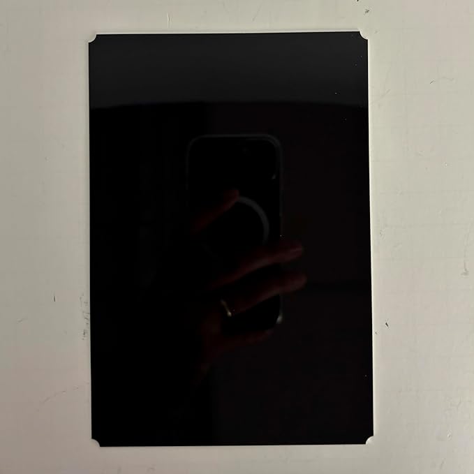 Blank Metal Plates for Laser Engraving - 4 Pack | Aluminum Sheets 0.020" Thick | CO2, Diode, Fiber Laser Compatible | Multiple Sizes & Colors (Black (engraves silver), 1.5x4 inch)