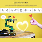 Yahboom Robot Arm Kit 6DOF for Jetson Nano 4GB AI Programmable Electronic DIY Robot Hand Building with Camera for Adults ROS (Nano-DOFBOT Without Nano)
