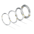 4 Pcs Aluminum Craft Wires, 3mm*10m, 2mm*5m, 1.5mm*5m, 1mm*5m, Bendable Craft Wire for Sculpting Armature DIY Jewelry Making (Silver)