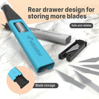 3 PCS Exacto Knife,Hidden Blade Design at The End,Comes with 5 Spare High Qualiry Carbon Steel Exacto Knife Blades. Craft Knife for Crafting, Arts,Modeling,Scrapbooking,Stencil,DIY Projects.Black