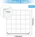 4PCS Acrylic Stamp Block,Square Acrylic Stamping Blocks, with Grid Lines, Clear Stamp Block, for DIY Crafts, Scrapbooking, Card Making, Decorations and Stamping Projects