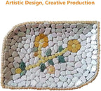 1.1LB Irregular Ceramics Mosaic Tiles, Mosaic Pieces Stones for DIY Mosaic Making Craft Hobby Arts Home Wall Decoration (White)