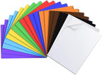 MEARCOOH 20pack 10 Colors Self Adhesive Foam Sheets 6x9 Inch 2mm,Sticky Eva Foam Paper for Crafts Christmas Cardmaking Classroom Scrapbooking