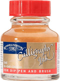 Winsor & Newton Calligraphy Ink, 30ml (1-oz) Bottle, Gold