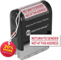 Return to Sender Stamp, Wrong Address Return to Sender Rubber Stamp, self Inking Rubber Stamp -Red Ink-with More Impressions, Designed with Advanced Technology by Executive Supplies