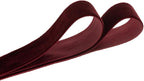 Vintage Brown Velvet Ribbon Chocolate Christmas Ribbon for Gift Wrapping Crafts Christmas Tree Ornaments Garland Decorations, 1 Inch X 25Yd