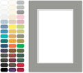 Poster Master Mid Gray Matboard – 4-Ply Acid-Free Picture Mat Board with 45° Beveled Cut, Made in USA, Custom Cut to Any Size, 1/16" Thickness for Framing & Displays