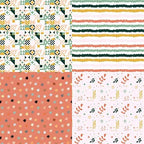 Woodland Animal Print Scrapbook Paper Pad, 6x6 inches, 24 Sheets, Earth Tones, Square, Single-Sided, Perfect for Scrapbooking