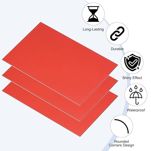 PATIKIL 2.1x3.3 Inch Anodized Aluminum Sheet Metal, 21Pcs Laser Plates Engraving Blanks 0.5MM Thin Rectangle for Crafting DIY Laser Engraving, Silver/Black/Blue/Green/Yellow/Red/Purple