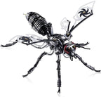 3D Puzzles for Adults, Metal Model Kit Wasp Mechanical Puzzle for Adults/Teens, DIY Creative Craft Gifts Kits Difficult Assembled 3D Puzzle for Family Time, Home Decor (Black)