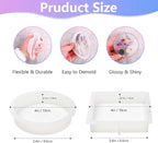 4 Resin Coaster Molds, Square Round Coaster Resin Molds, Small Coaster Silicone Molds for Resin Casting