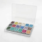 Mini Forestry Shifting Watercolor Painting Set, 18 Color Shifting Watercolor Paint Set, Shimmer Metallic Watercolor Paints Set, Glitter Watercolor Paint, Solid, Macaron Style