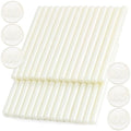 Pearl White Wax Seal Sticks, 30pcs Sealing Wax Sticks, HOSEALING Glue Gun Wax Seal Sticks for Wax Seal Stamp, Premium Sealing Wax for Wedding Invitations, Letter, Envelope (Mini Size)