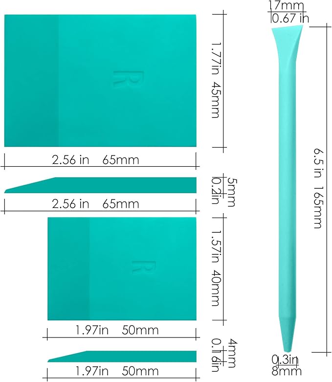 BOOLOOEN 8PCS Chalk Paste with 3 Mini Squeegee, Screen Printing Ink, Chalk Paste for Stencils, Reusable Self-Adhesive Stencil Paste Starter Kit, Handmade DIY Home