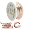 UTILE 18 20 22 24 Gauge 90 ft 99.9% Pure Soft Copper Wire for Electroculture Gardening, Jewelry Making, Crafting Wire Bendable, Plant Wire (Rose Gold 24)