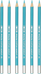 PATIKIL Watercolor Pencil, 6Pcs Water Soluble Pencils for Blending, Coloring, Sketch Drawing, Painting, Sky Blue