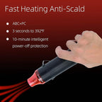 Heat Gun for Crafting, 110V 300W Handed Hot Air Gun, 3.28FT Ultra-Long Cable Portable Heat Gun with Stand and Power Cord for Shrinking Wrapping PVC, DIY Embossing and Drying Paint (Black)