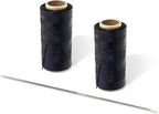 12" Upholstery Large Eye Long Needle Apply to Home or Work Hand Sewing Tapestry Embroidery (12 inch + 2 Leather)