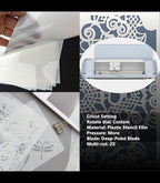 Translucent Blank Mylar Stencil Sheet for Cutting,10 Pack 12" x 24" 7.5mil/0.19mm Thick .Cutting Machines. Gift, Acetate Template Material,Craft Plastic Sheets