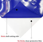 Guangyintong Heat Transfer Vinyl Blue HTV Rolls, 12" x 12ft Iron on Vinyl for T-Shirts, Matte Surface HTV for All Cutter Machine Easy to Cut & Weed for Heat Vinyl DIY Design